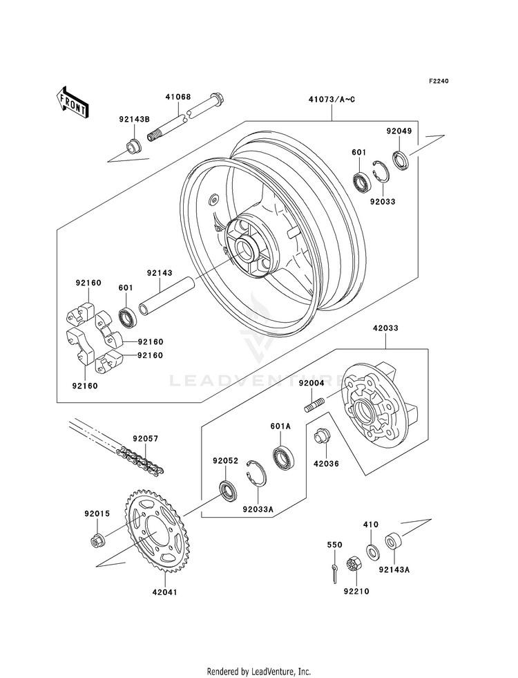 Rear Wheel/Chain Schematic