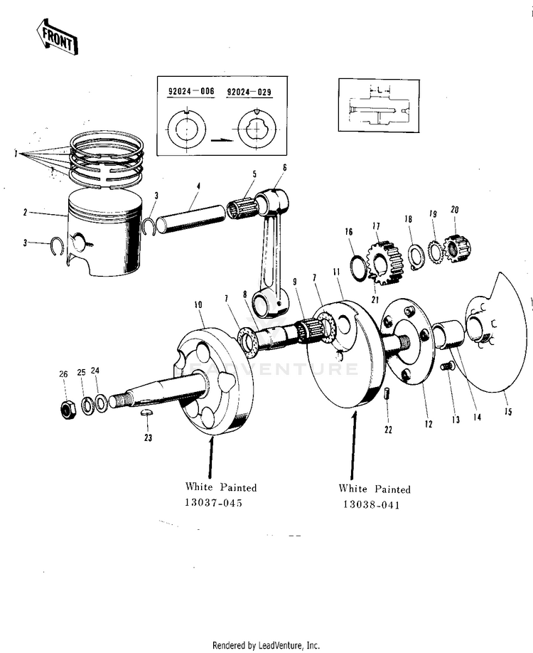 Crankshaft/Piston/Rotary Valve Schematic