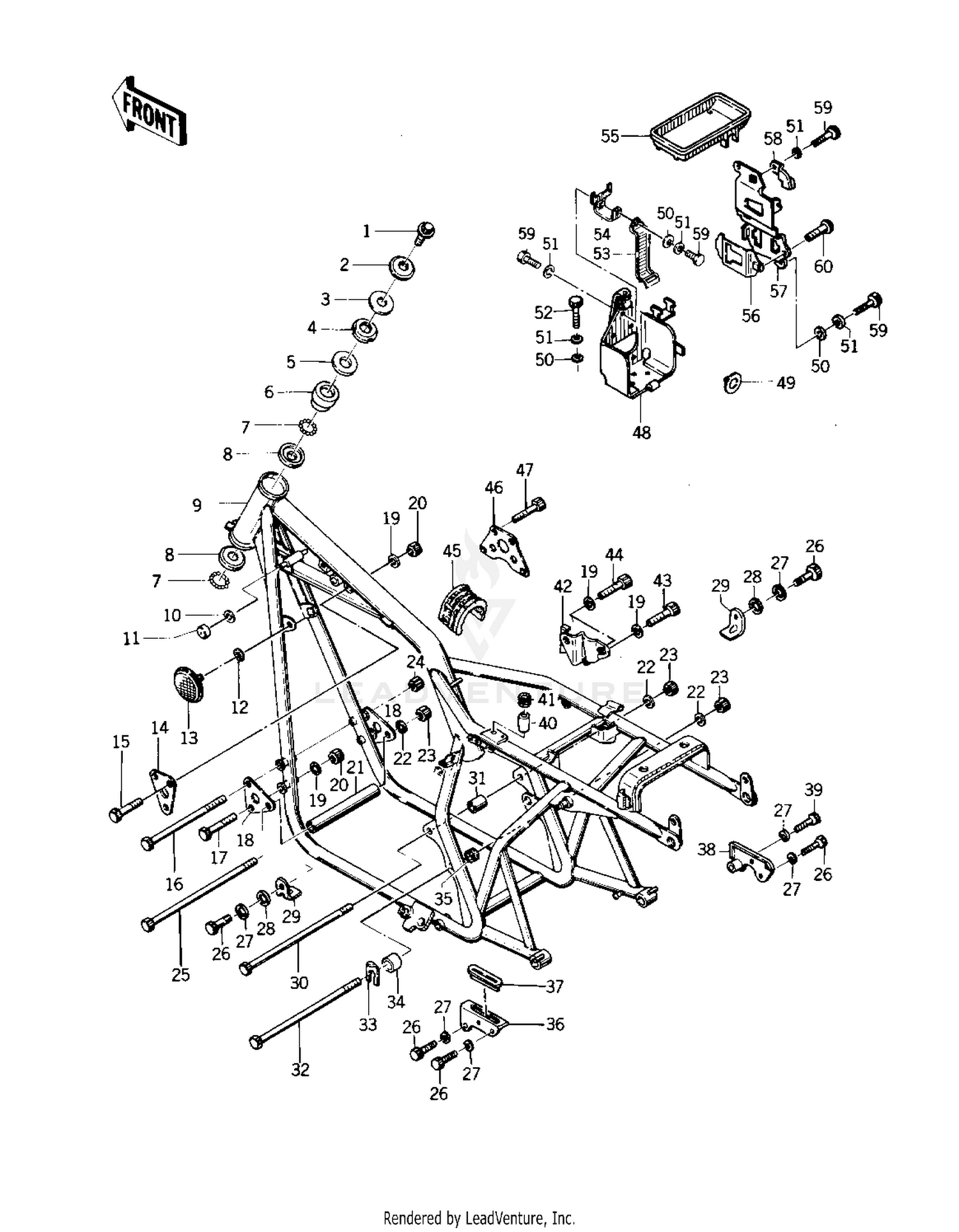 FRAME/FRAME FITTINGS ('76-'77 S2/S3)
