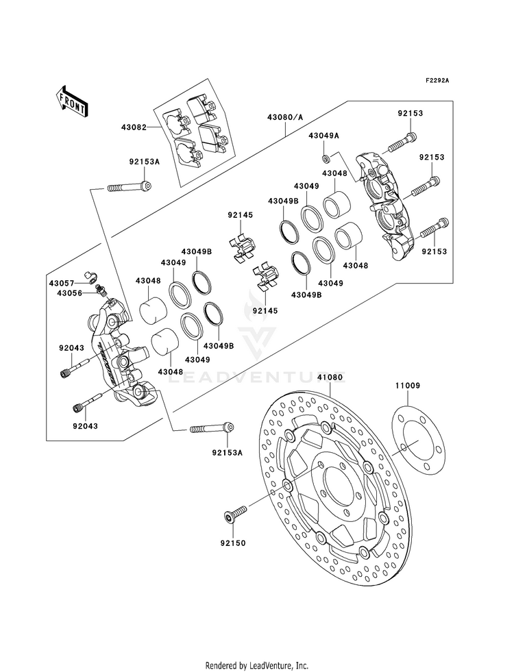 Front Brake (B3/B4) Schematic