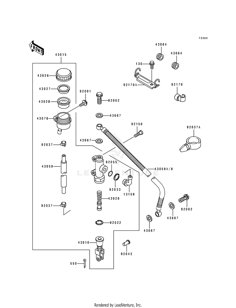 Rear Master Cylinder Schematic