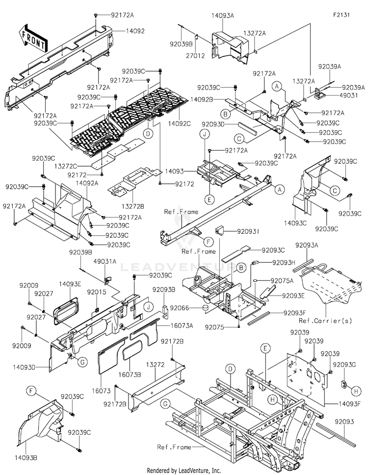 Frame Fittings(Rear) Schematic