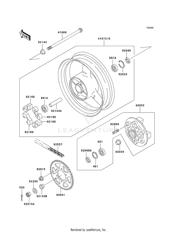 Rear Wheel/Chain Schematic