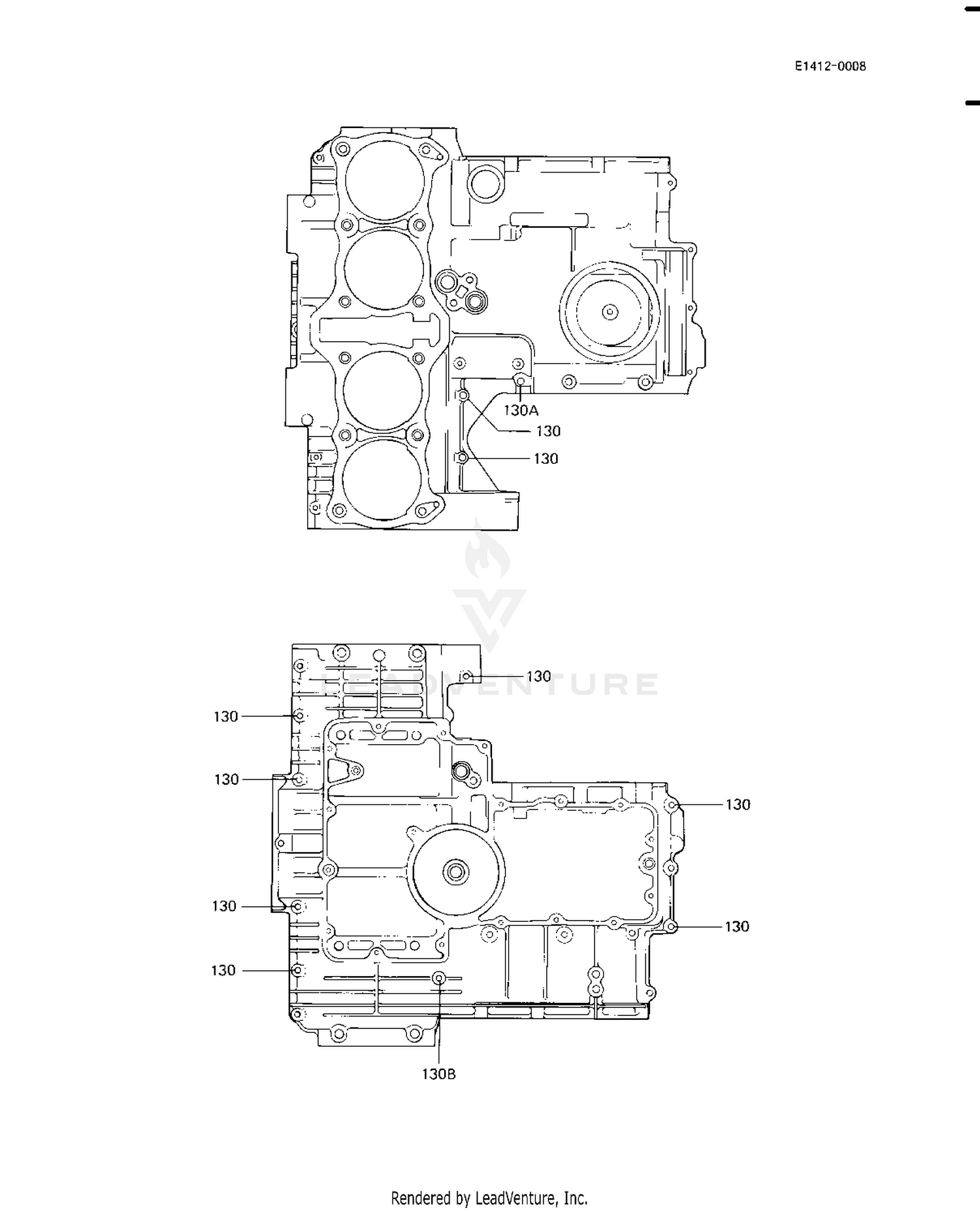 CRANKCASE BOLT & STUD PATTERN