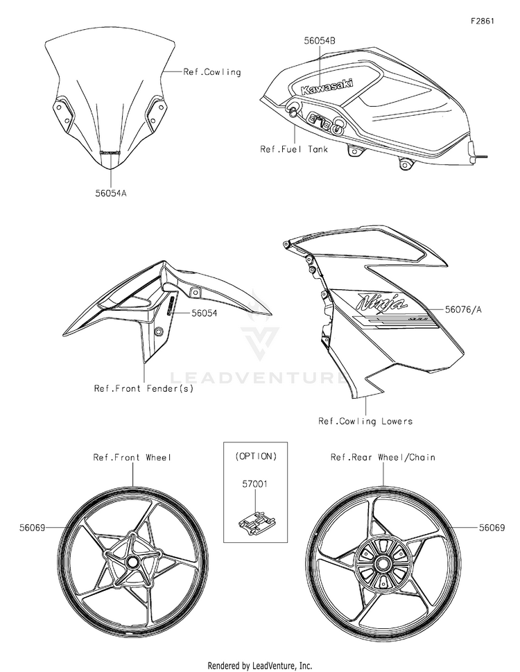 Decals(Gray)(Gnfnn/Gnfnl) EX400GNFNL Ninja 400 ABS (2022) Schematic