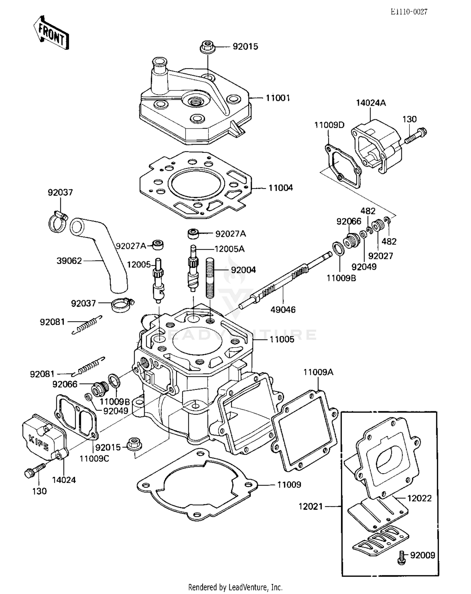 CYLINDER HEAD/CYLINDER/REED VALVE