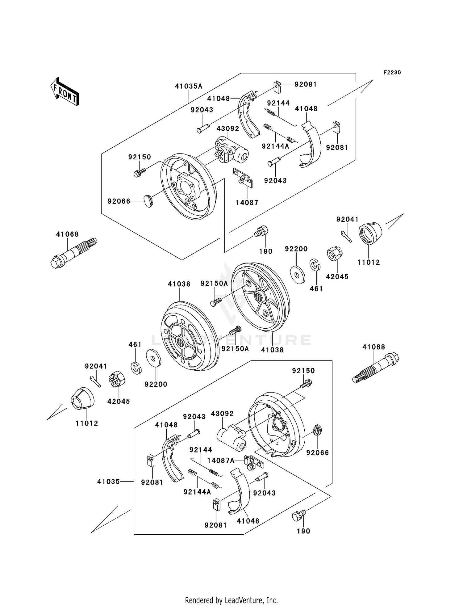 FRONT HUBS/BRAKES