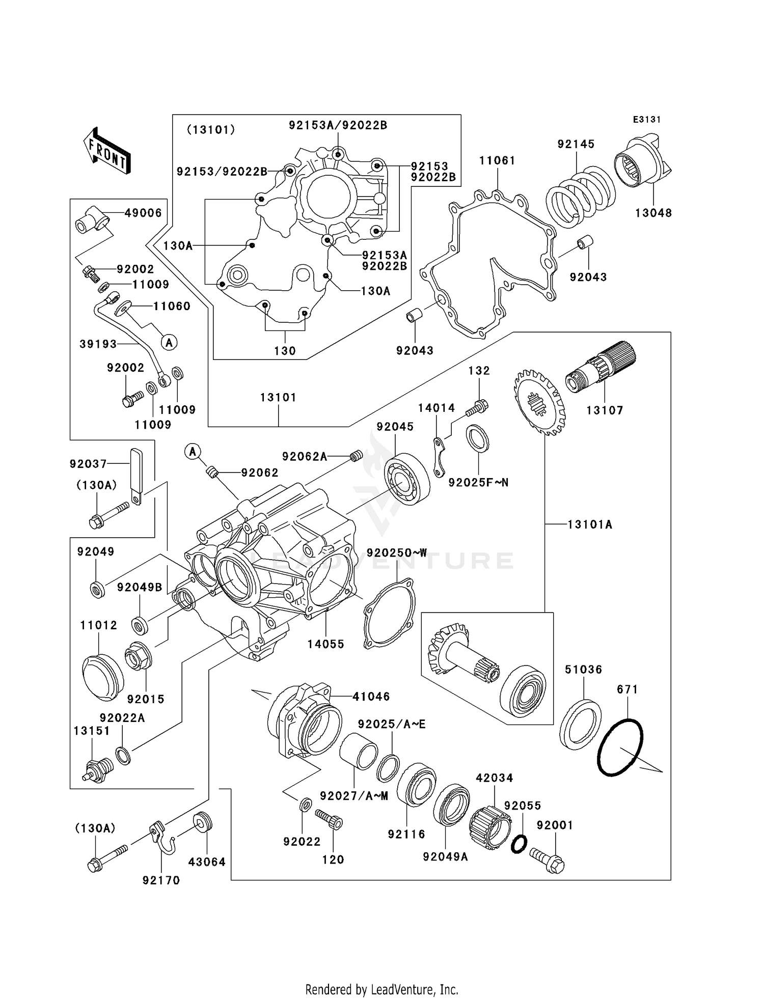 FRONT BEVEL GEAR
