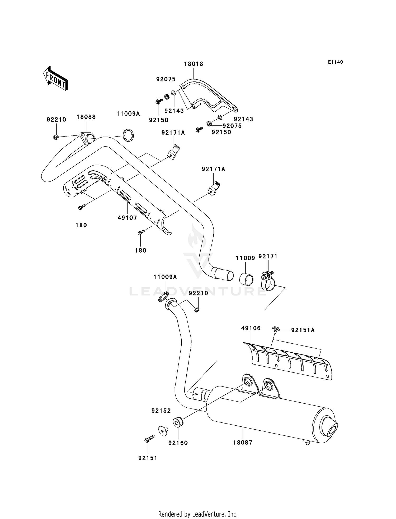 18087-0077 MUFFLER