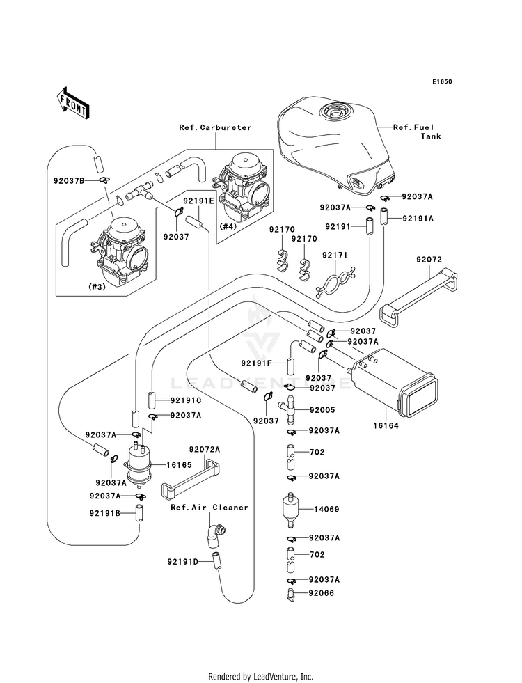Fuel Evaporative System (Ca)(H1-H3) Schematic
