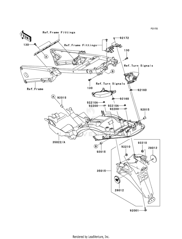 Rear Fender(S) Schematic