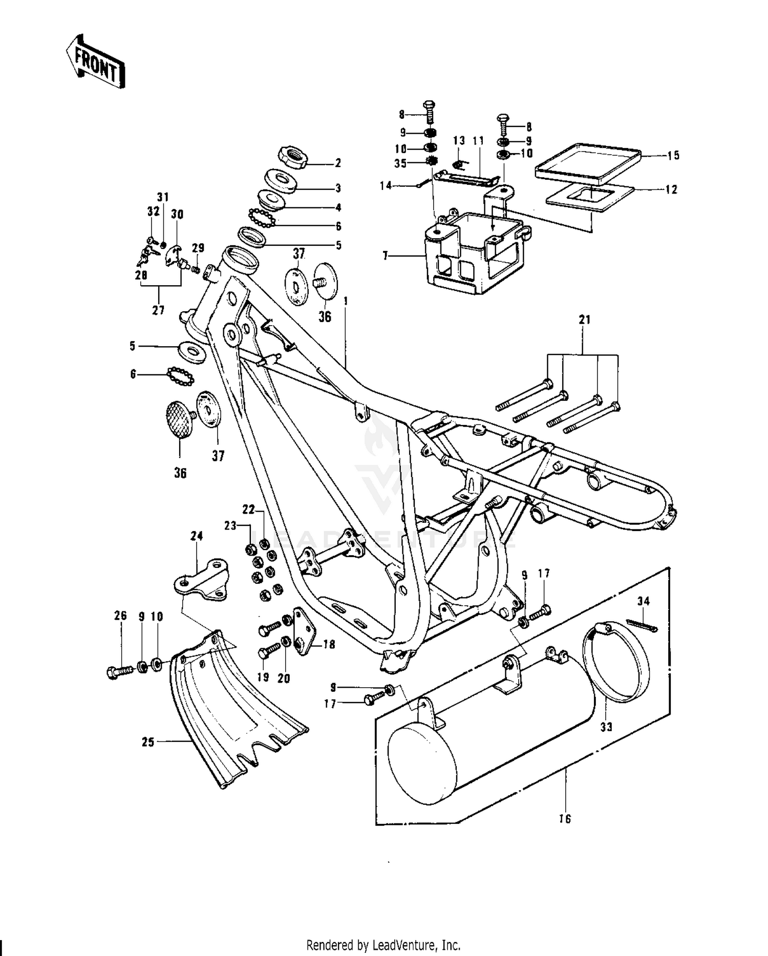 FRAME/FRAME FITTINGS ('74-'75)