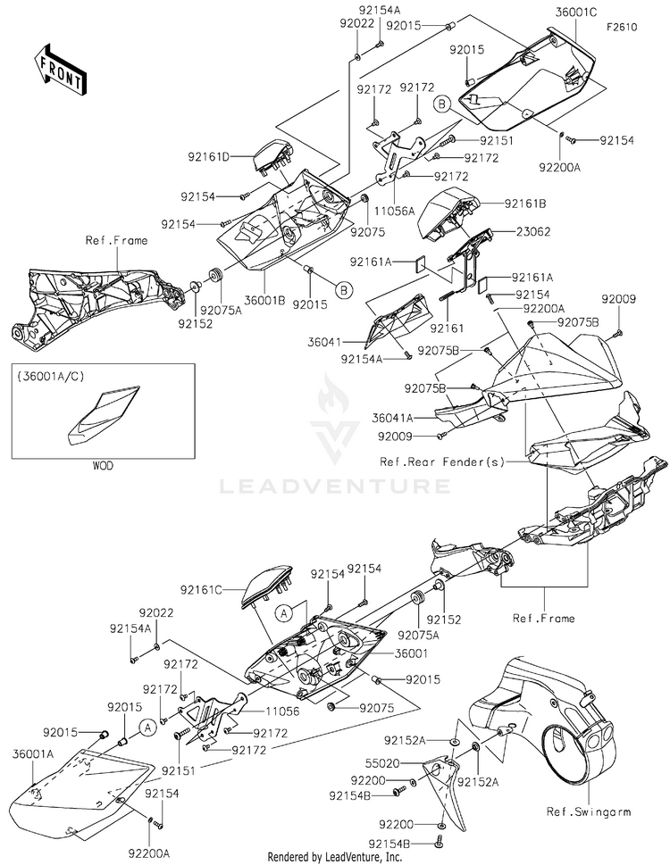 Side Covers/Chain Cover Schematic