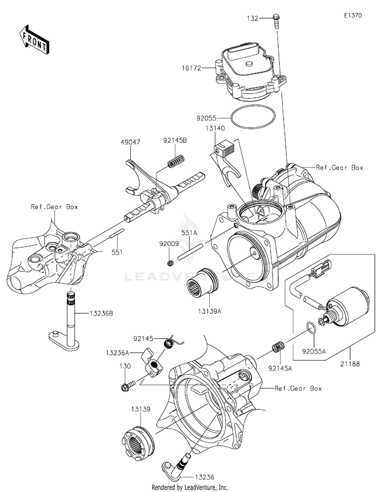 Gear Change Mechanism Schematic