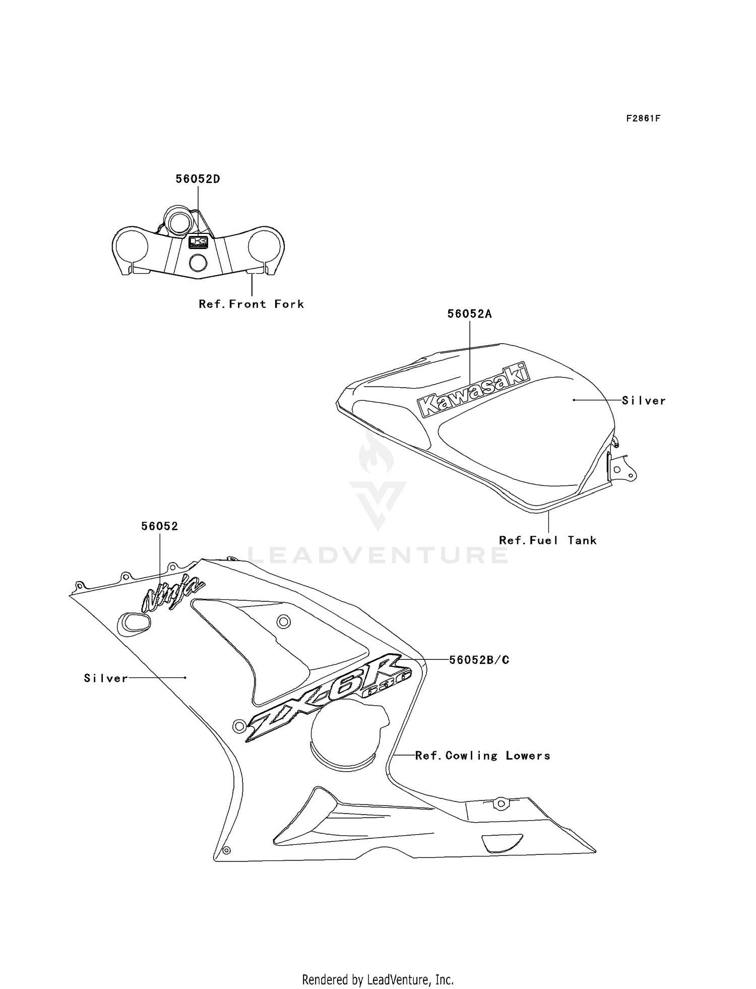 DECALS (SILVER)(ZX636-B2)