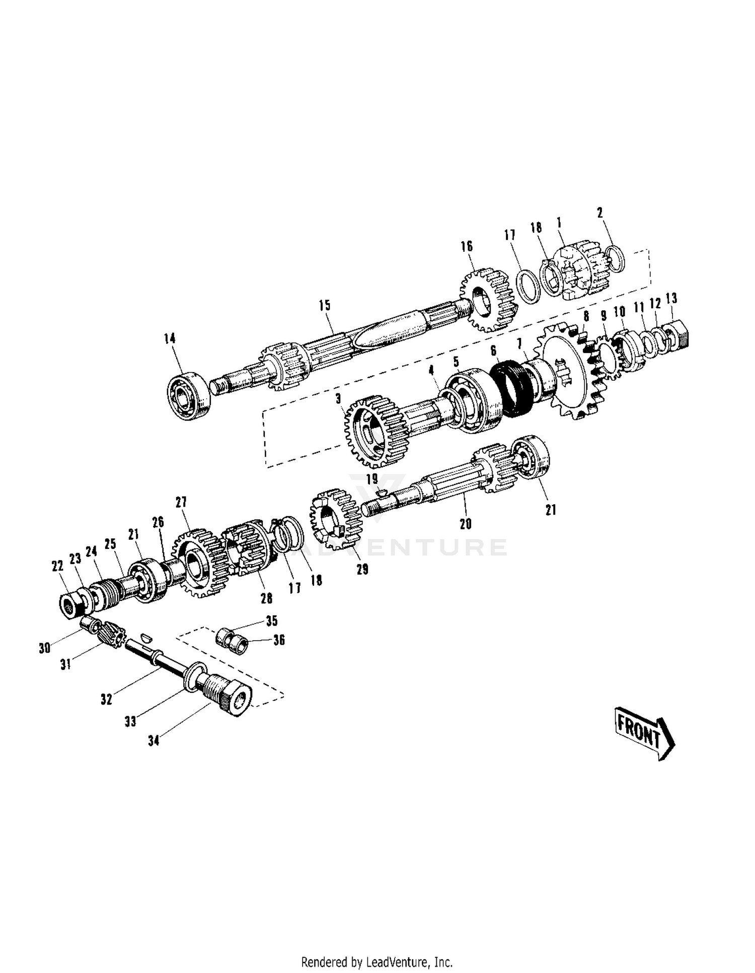 TRANSMISSION (E/NO. W2M 001-)