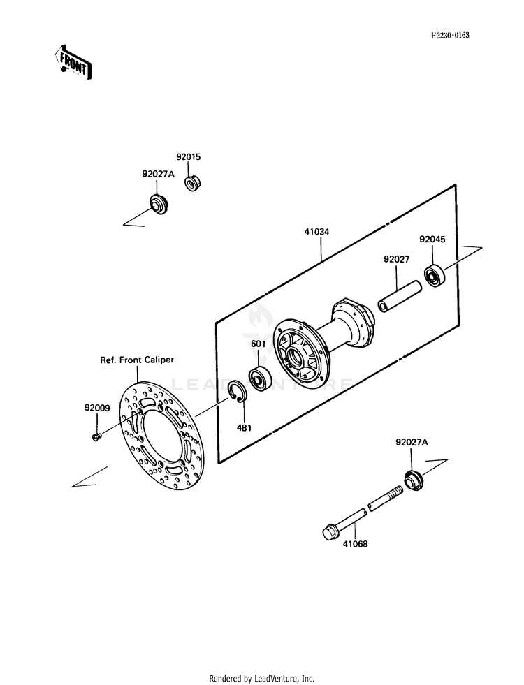Front Hub Schematic