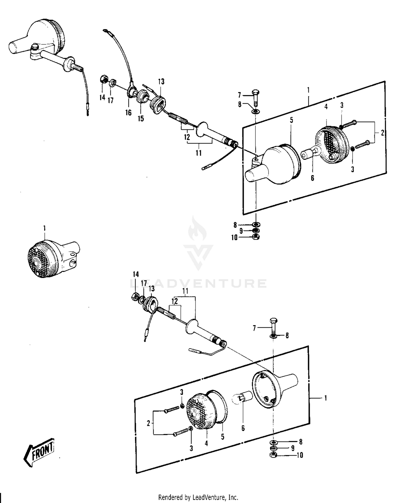 TURN SIGNALS ('74-'75 S3/S3-A)