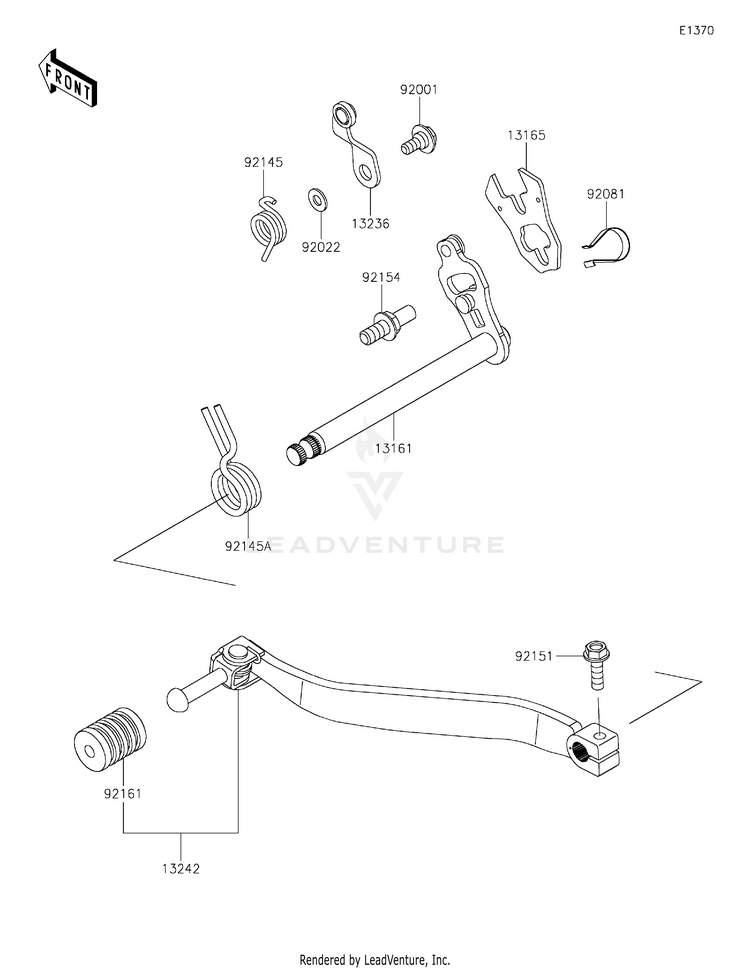Gear Change Mechanism Schematic