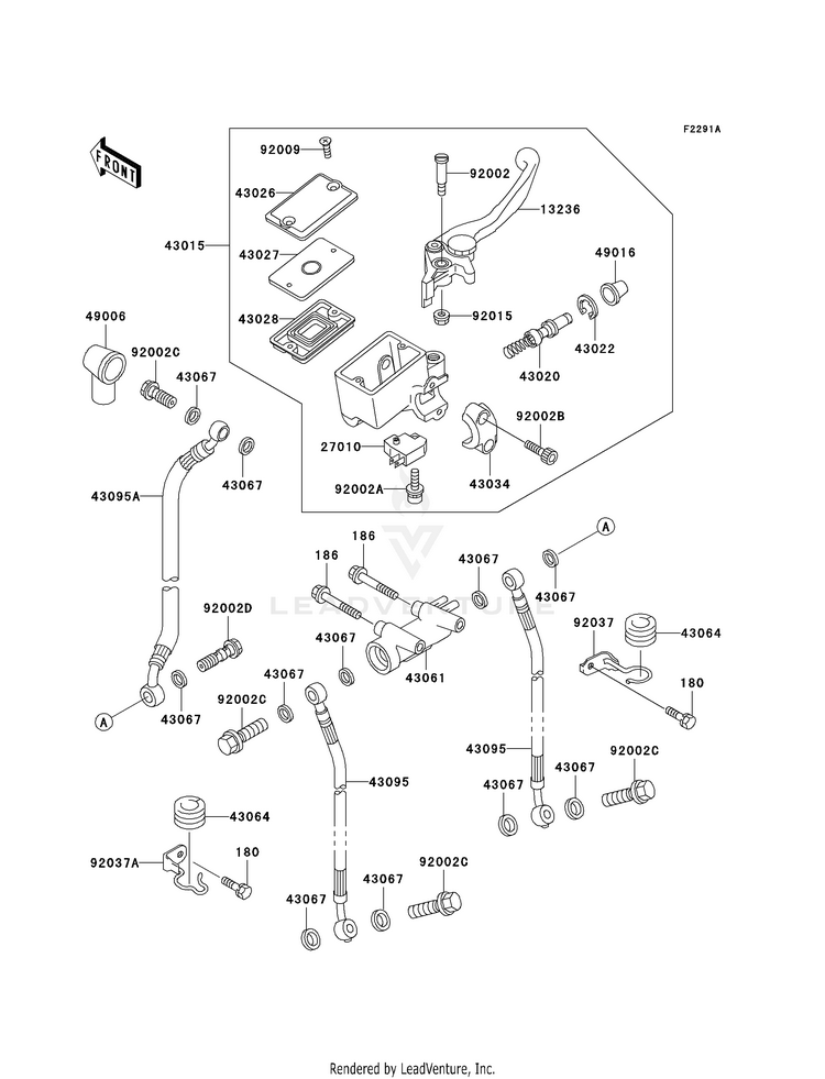 Front Master Cylinder (P21/P22/P24) Schematic