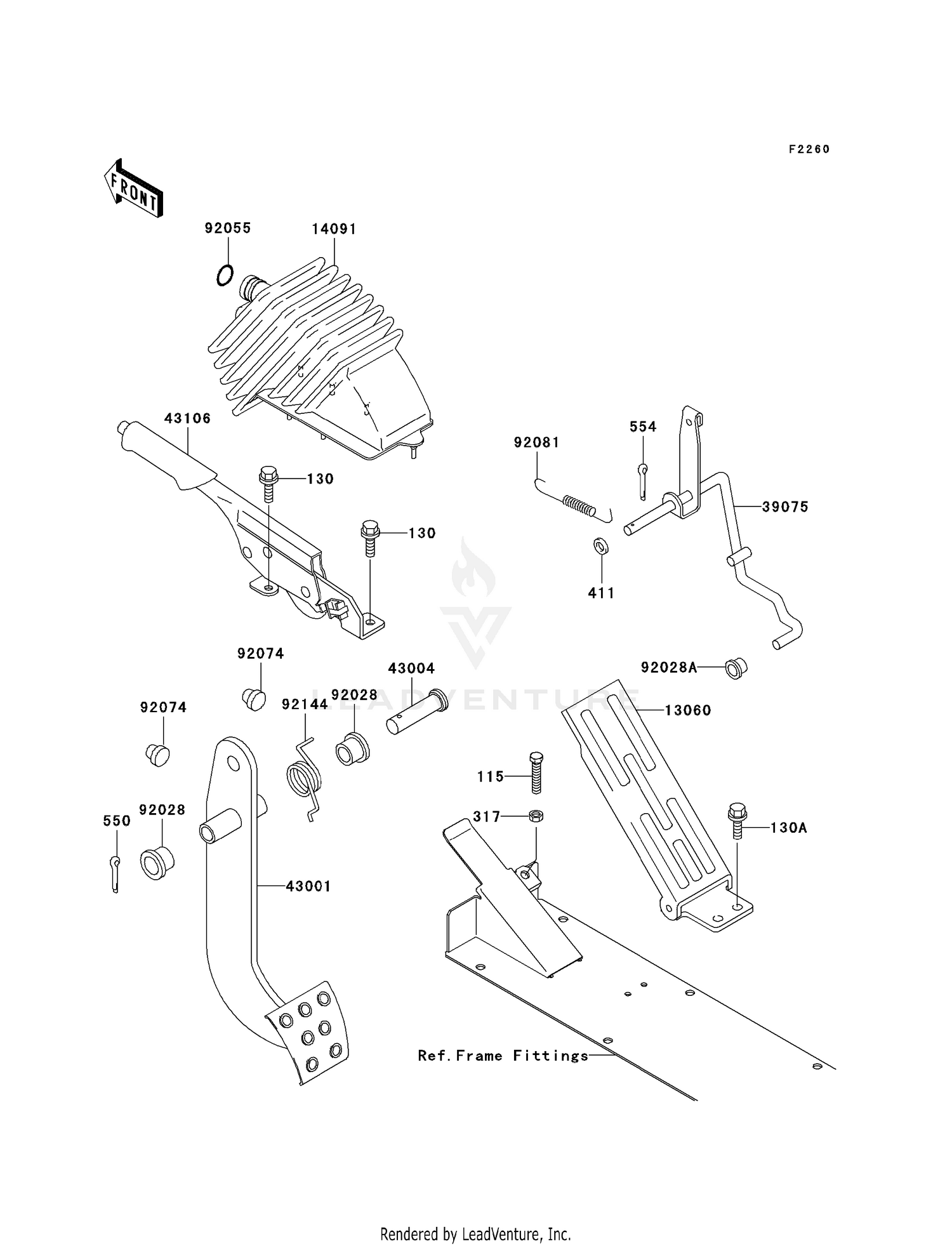 BRAKE PEDAL/THROTTLE LEVER