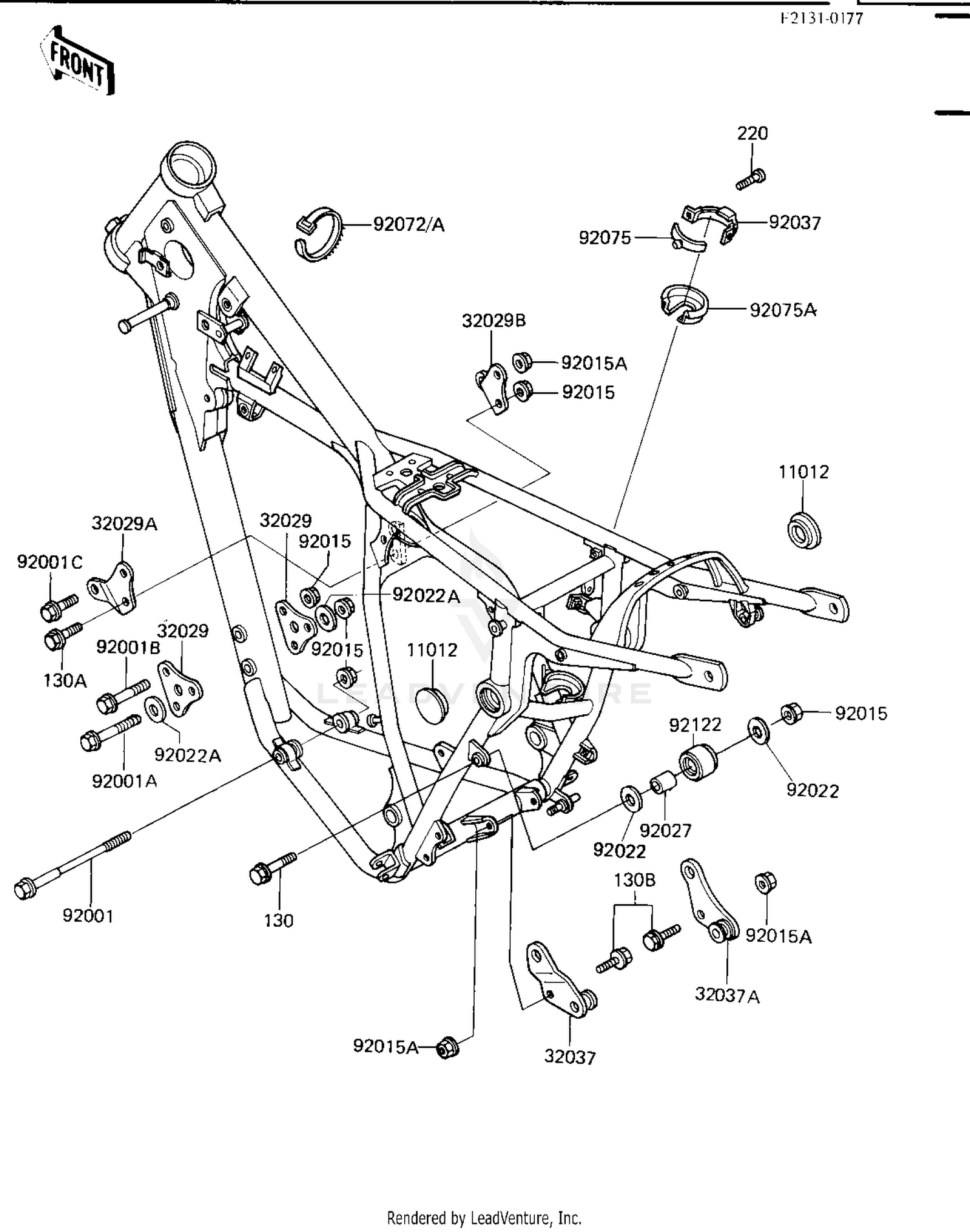 FRAME FITTINGS ('84 KX250-C2)