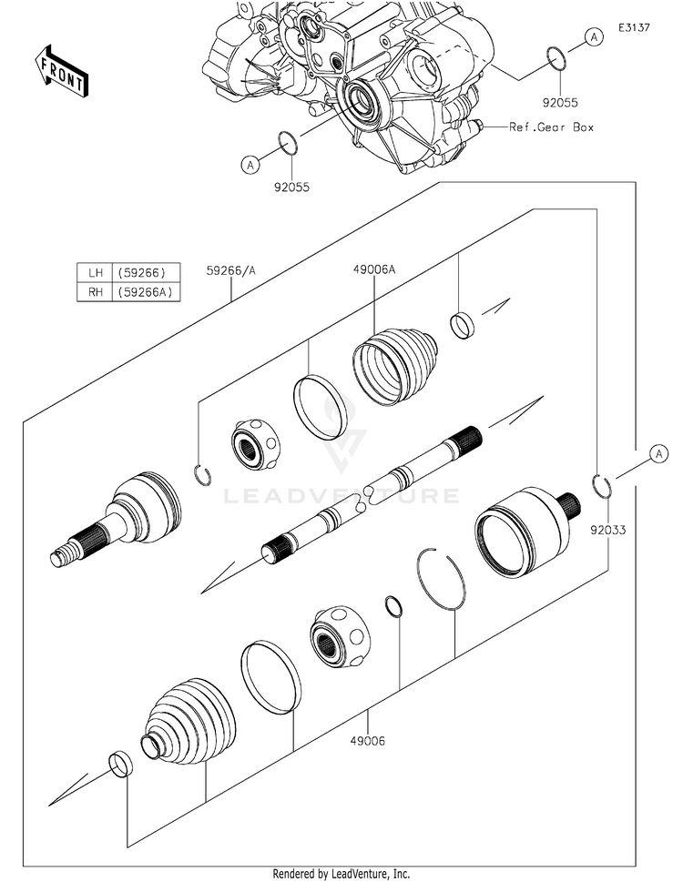 Drive Shaft-Rear Schematic