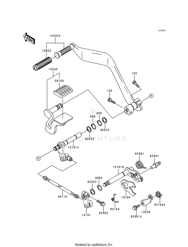 Gear Change Mechanism Schematic