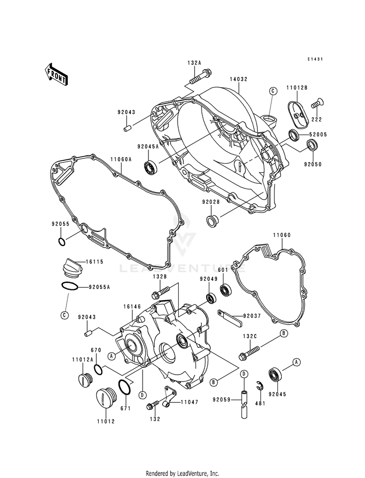 Engine Cover(S) Schematic