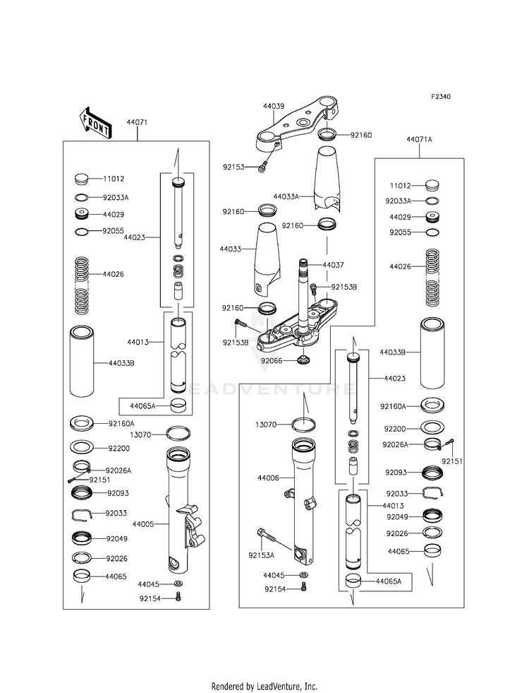 Front Fork Schematic