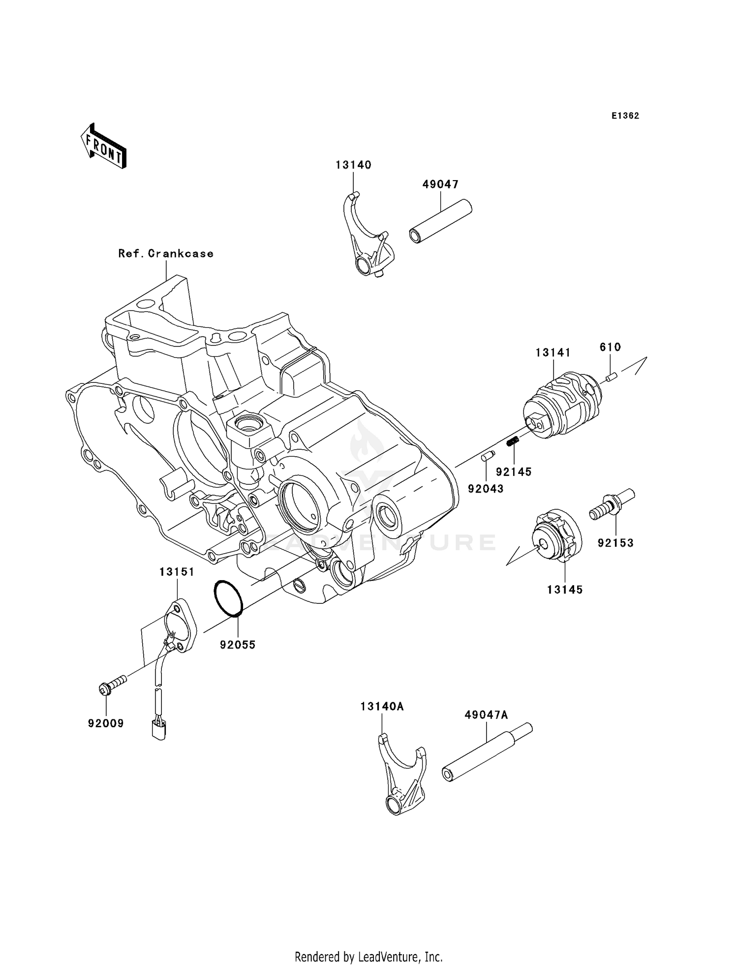GEAR CHANGE DRUM/SHIFT FORK(S)