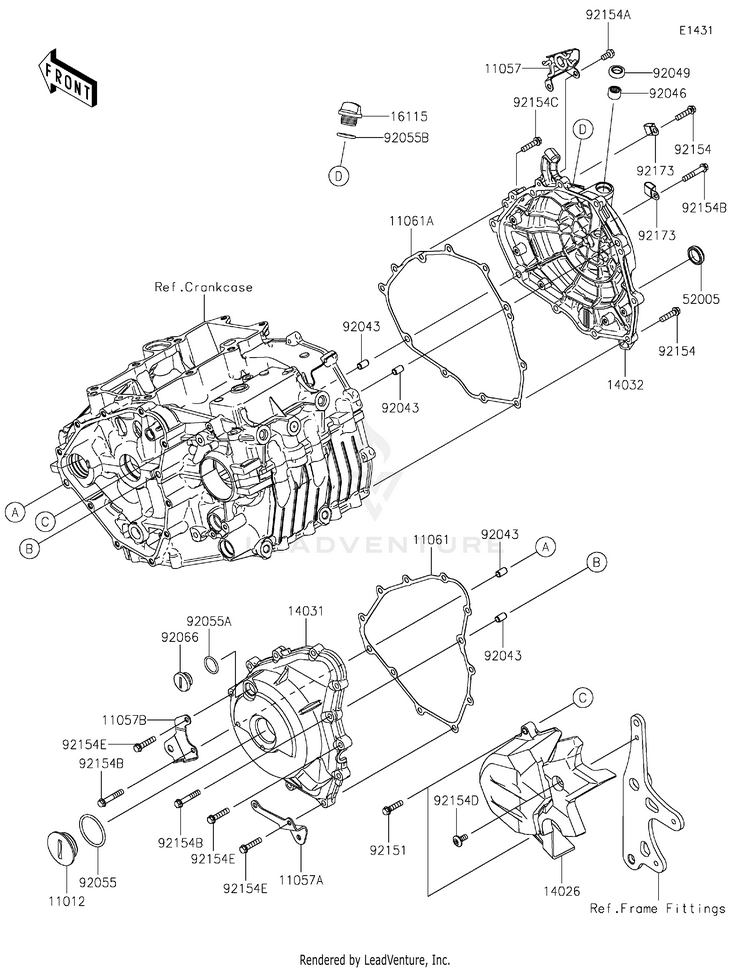 Engine Cover(S) Schematic