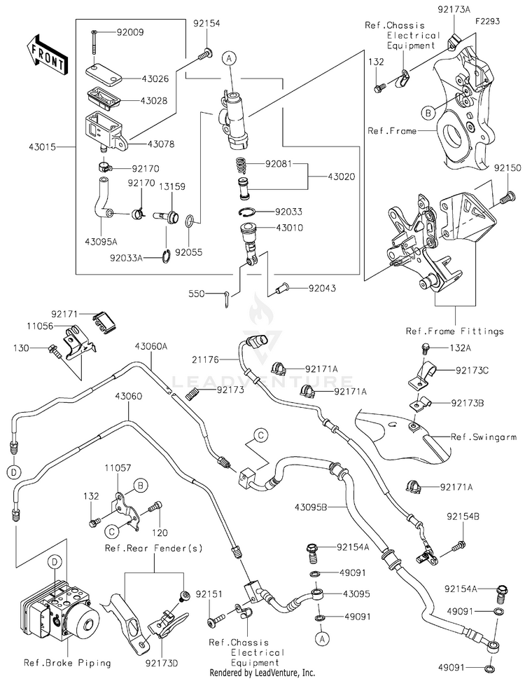 Rear Master Cylinder Schematic