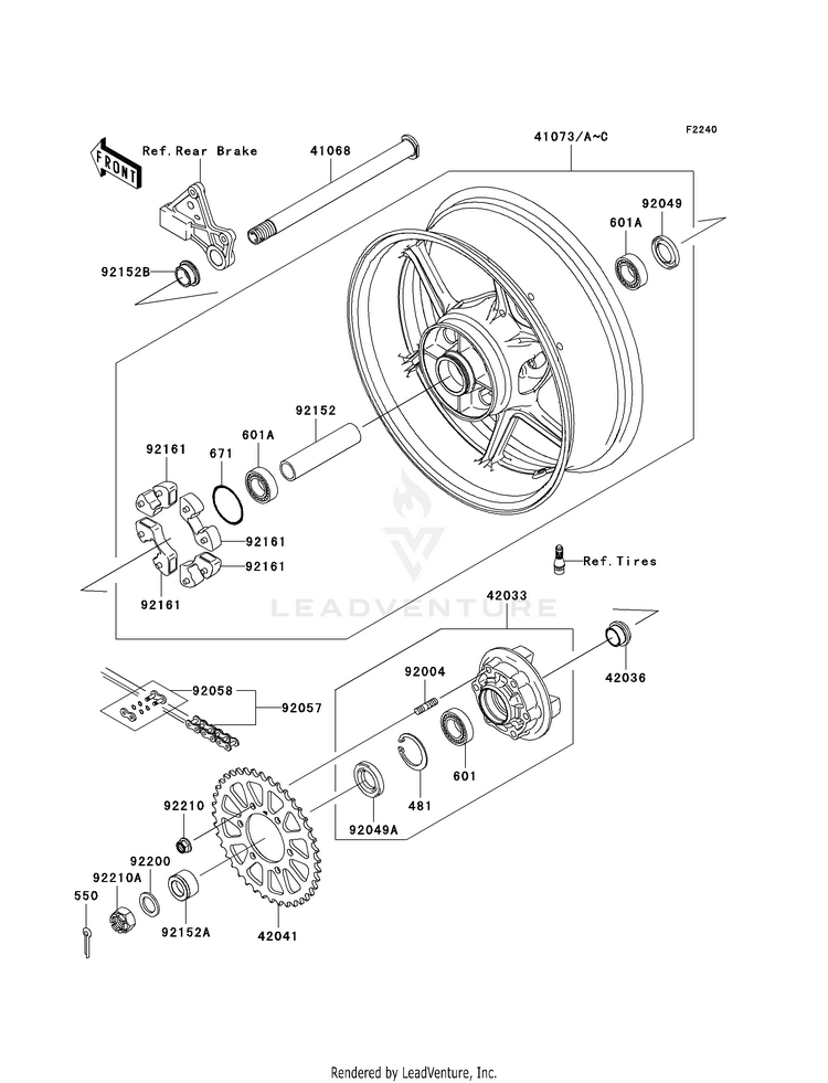 Rear Wheel/Chain Schematic