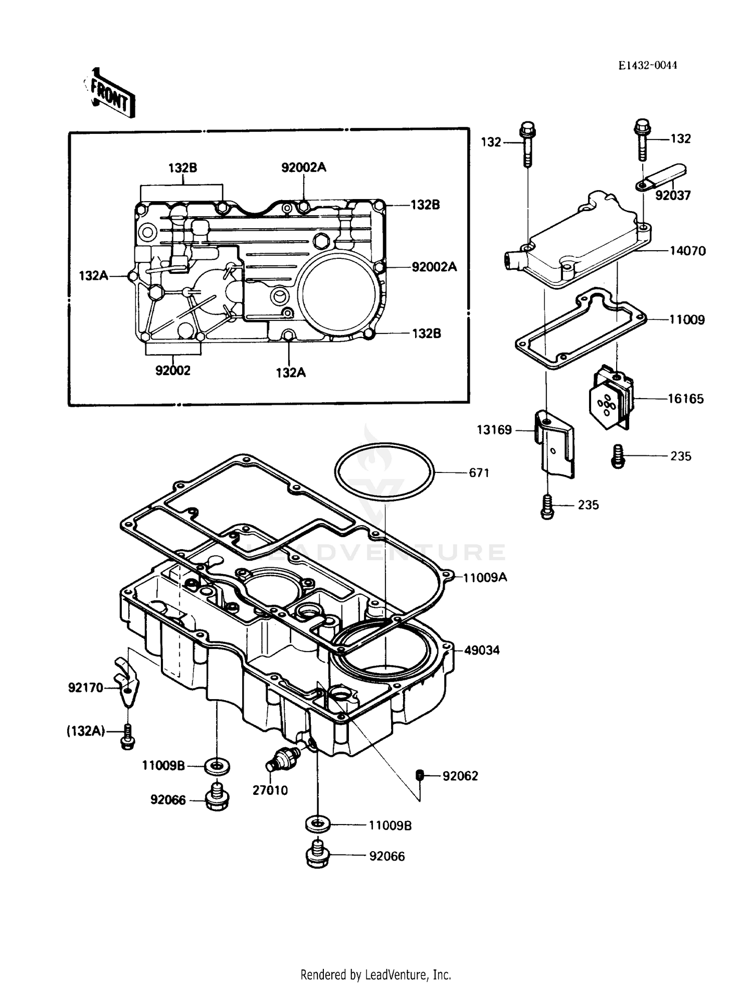 BREATHER COVER/OIL PAN