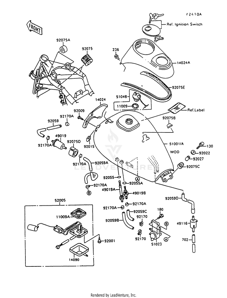 Fuel Tank (Vn1500-C4) Schematic