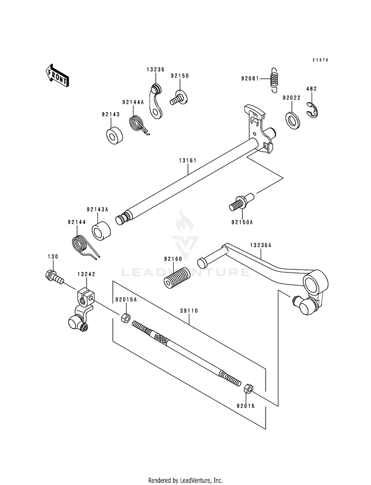 Gear Change Mechanism Schematic