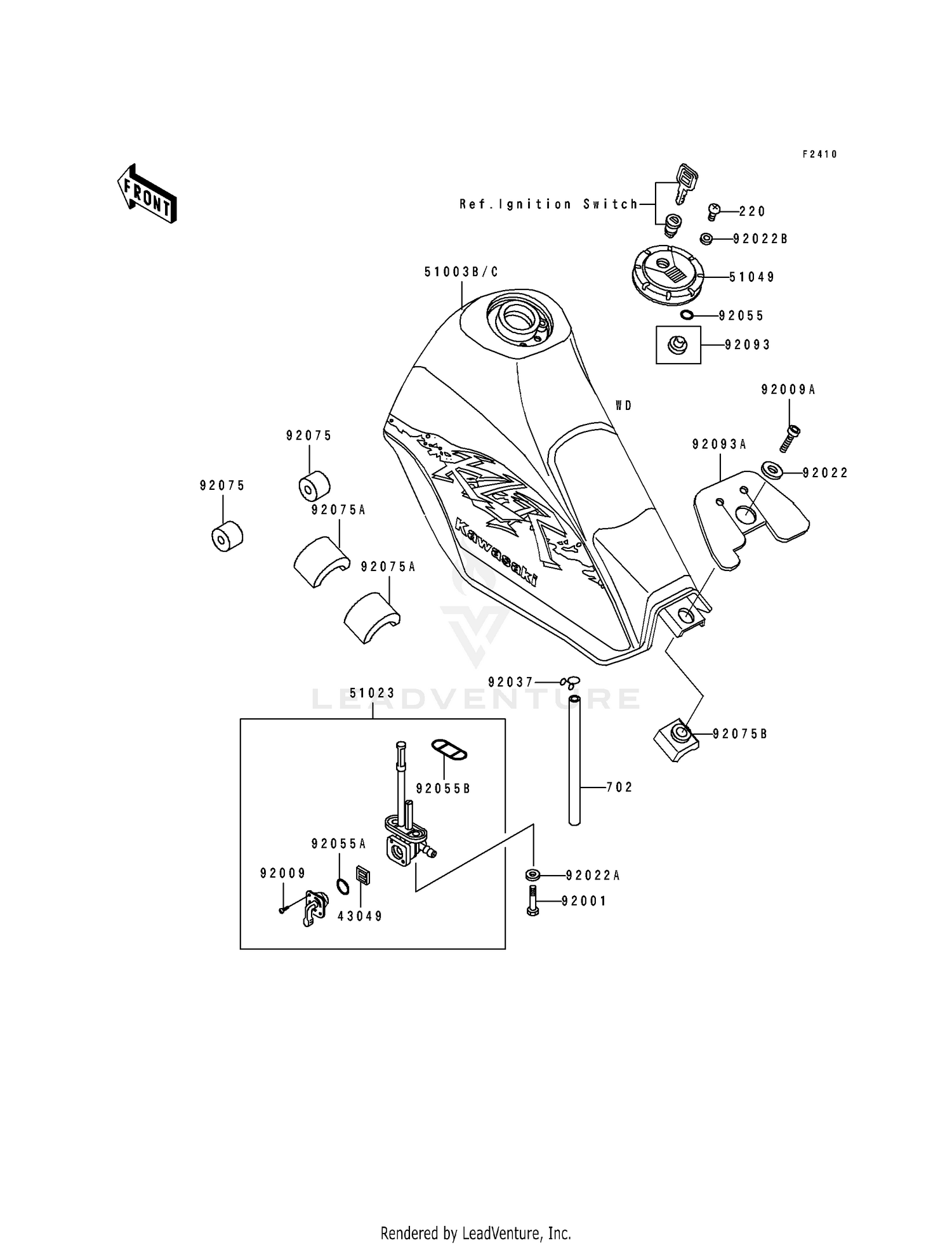 FUEL TANK (KL250-D10)