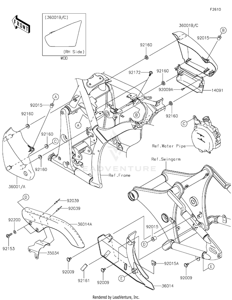 Side Covers/Chain Cover Schematic