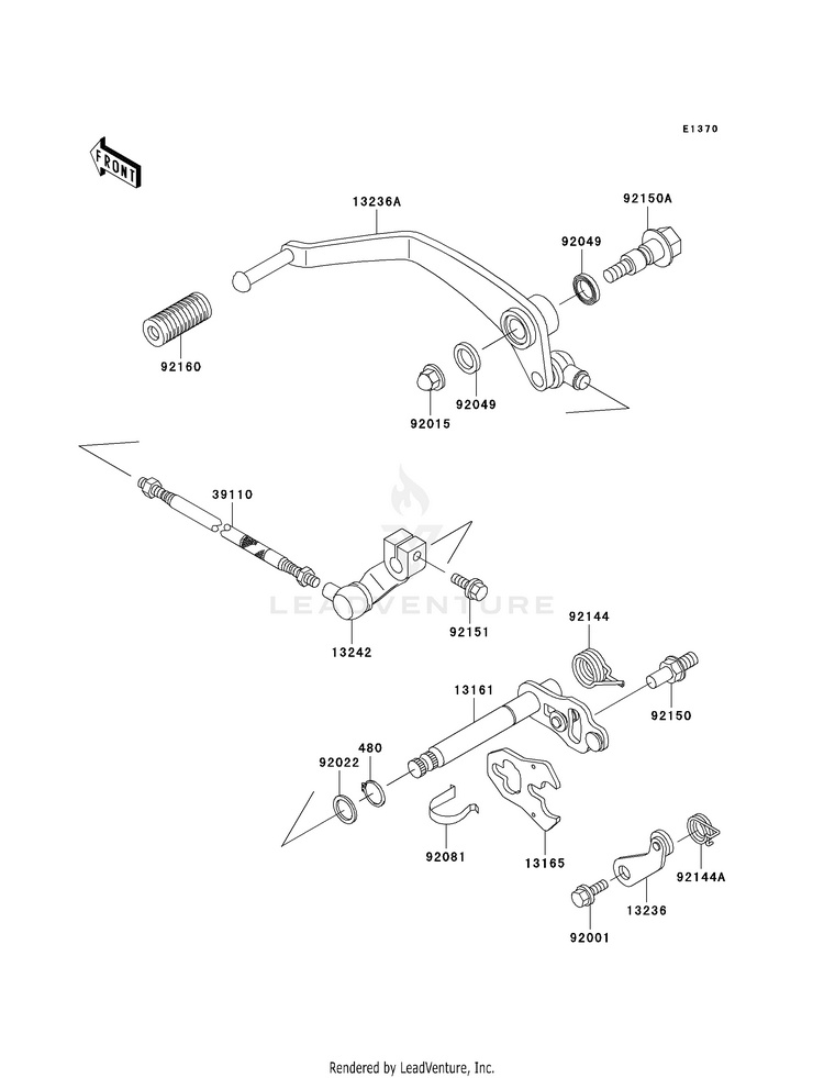 Gear Change Mechanism Schematic