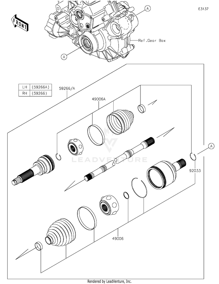 Drive Shaft-Rear Schematic