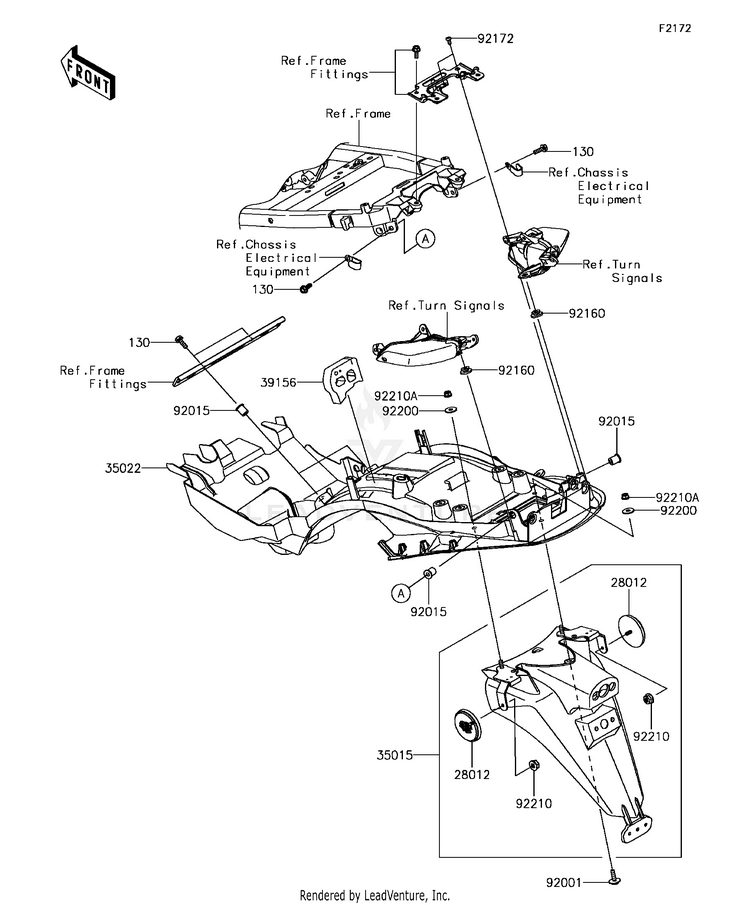 Rear Fender(S) Schematic