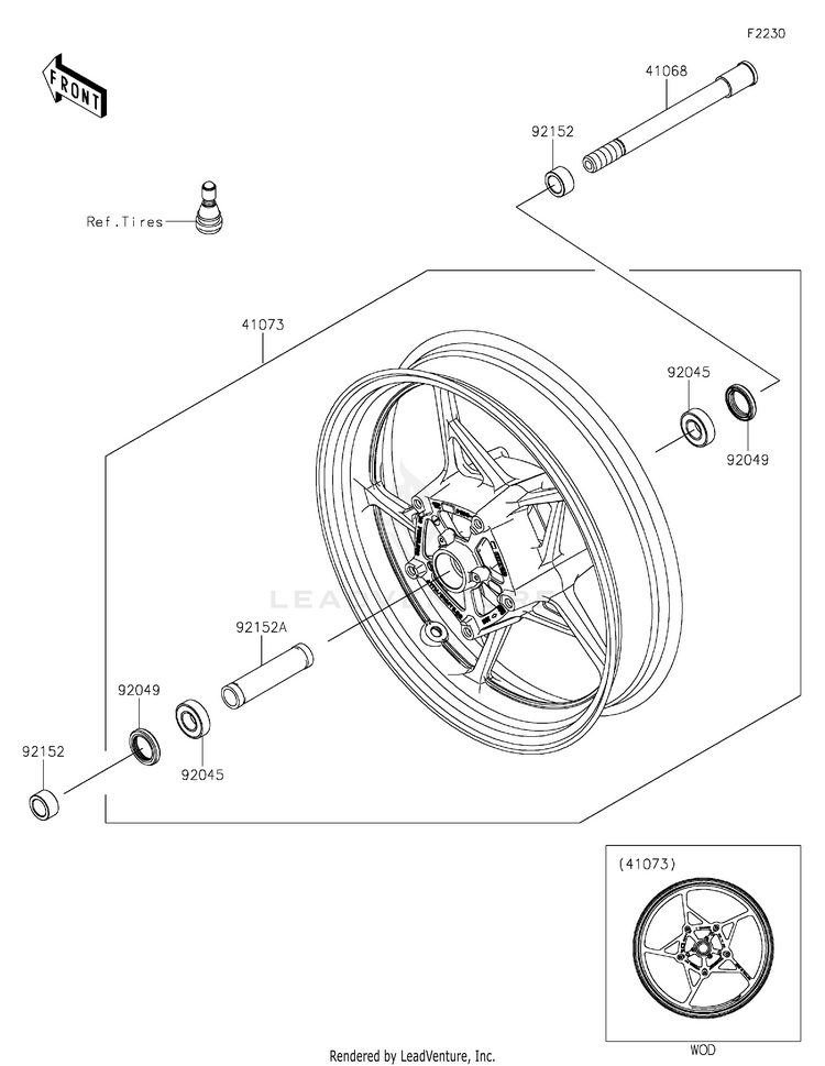 Front Wheel Schematic