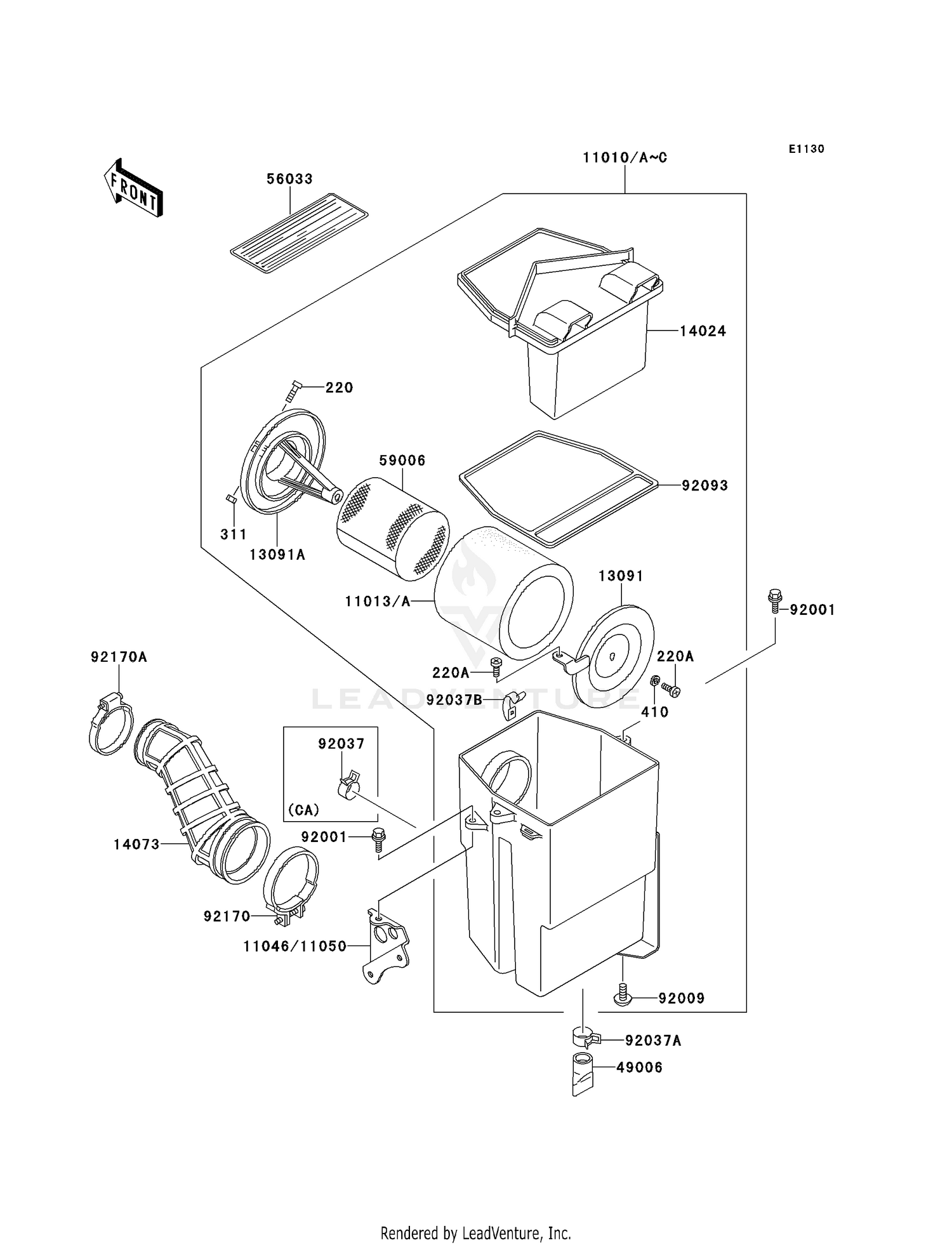 COVER,AIR FILTER