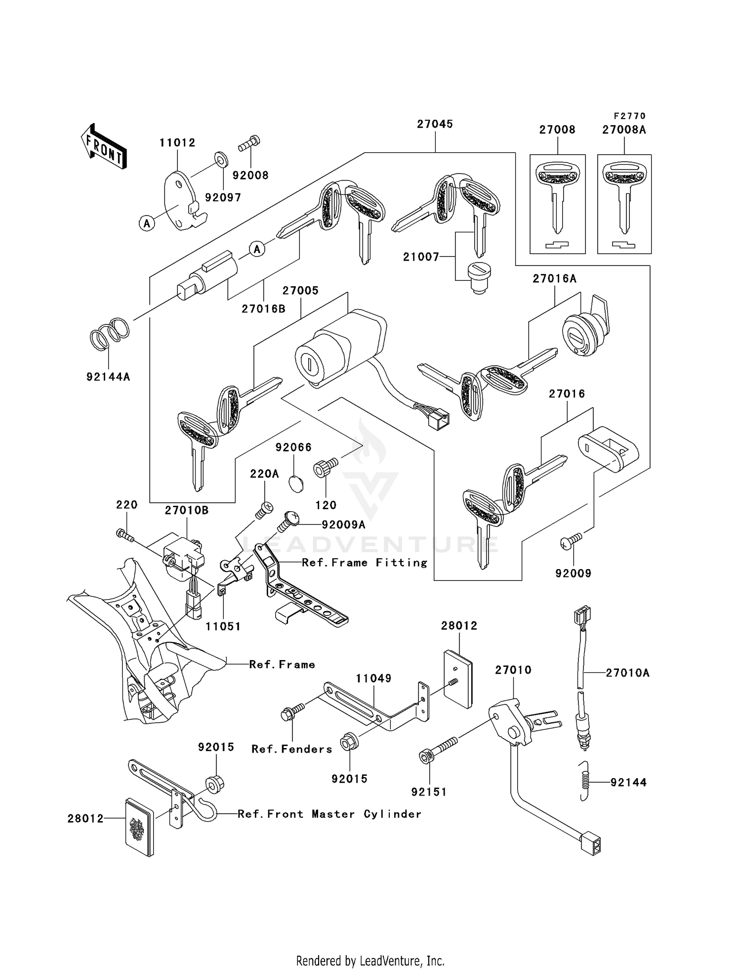 IGNITION SWITCH/LOCKS/REFLECTORS