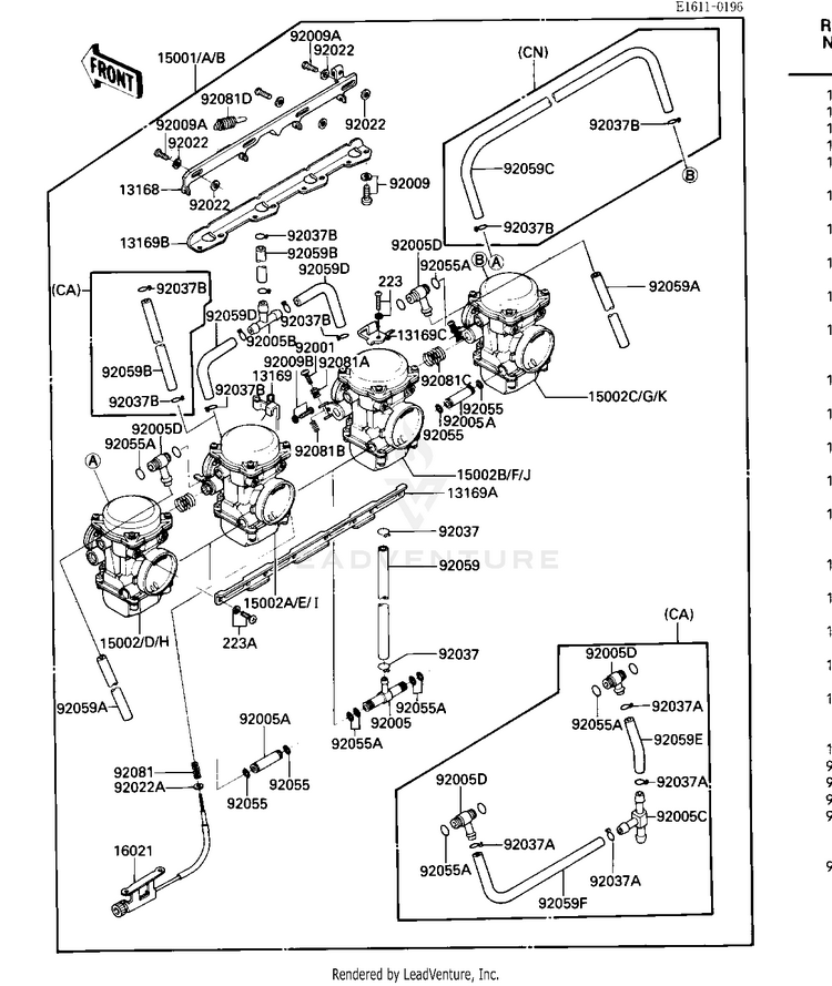 Carburetor Assy Schematic