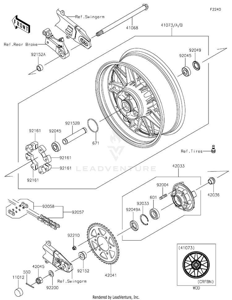 Rear Wheel/Chain Schematic