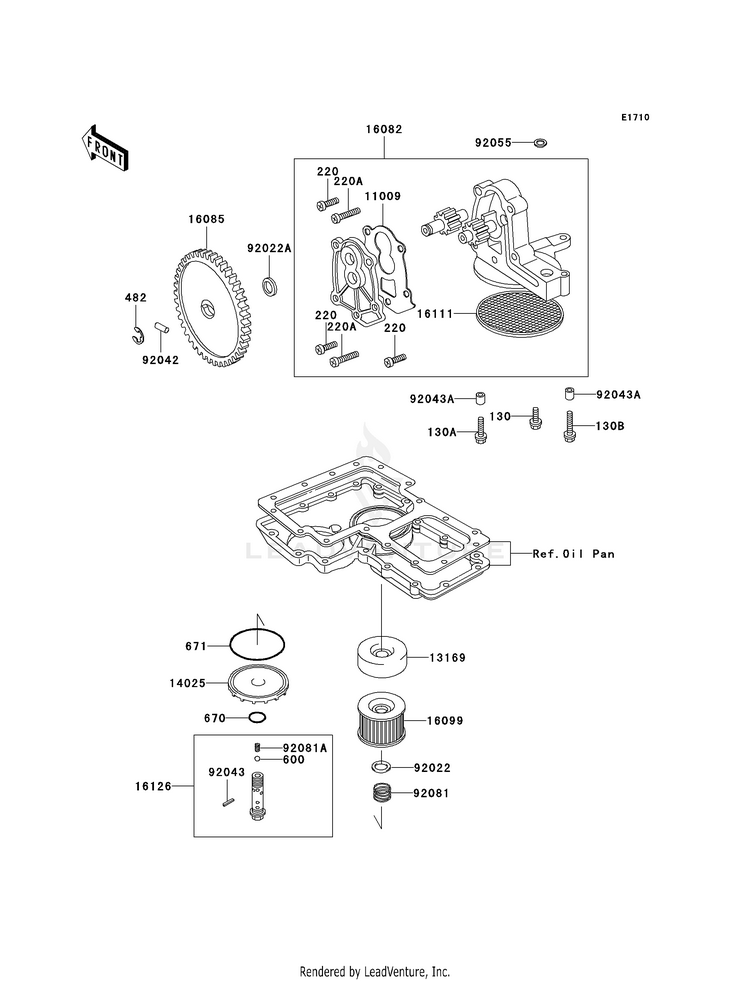 Oil Pump/Oil Filter Schematic