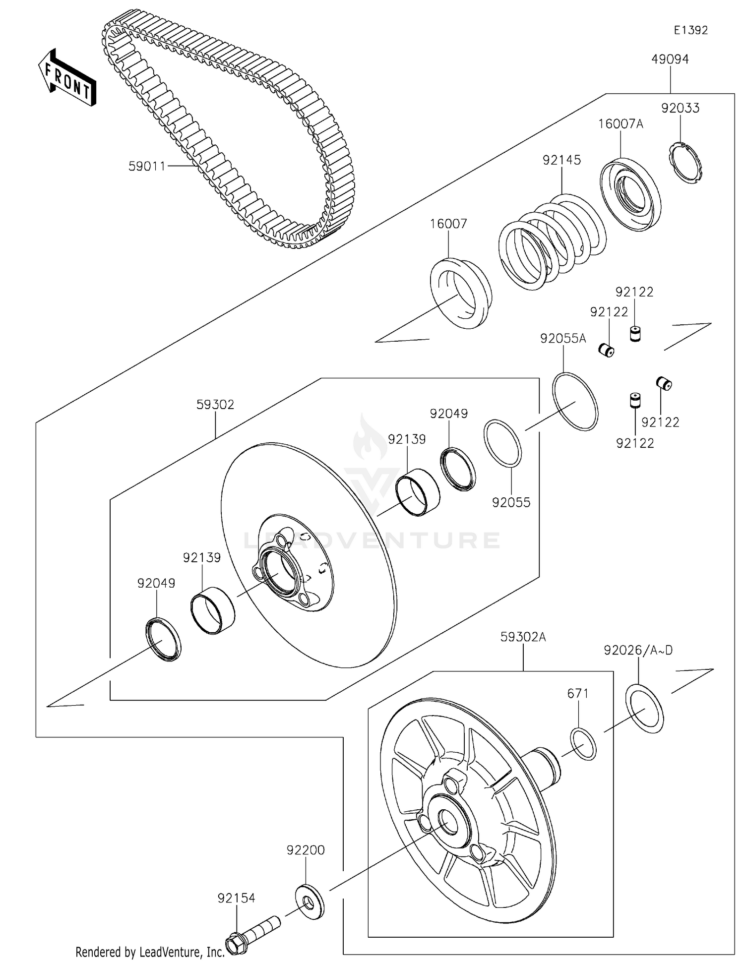 Driven Converter/Drive Belt