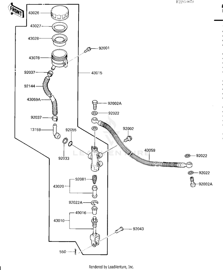 Rear Master Cylinder Schematic